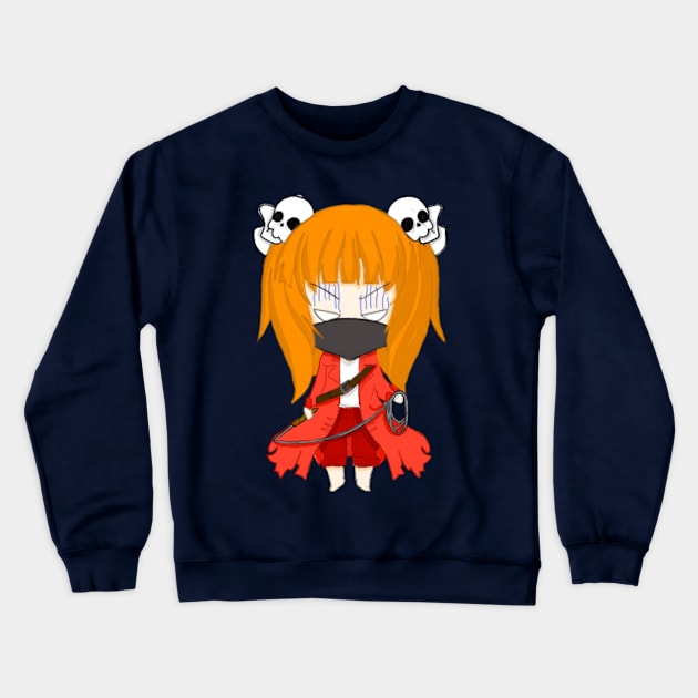 Angry Red Crewneck Sweatshirt by Liz and Alex